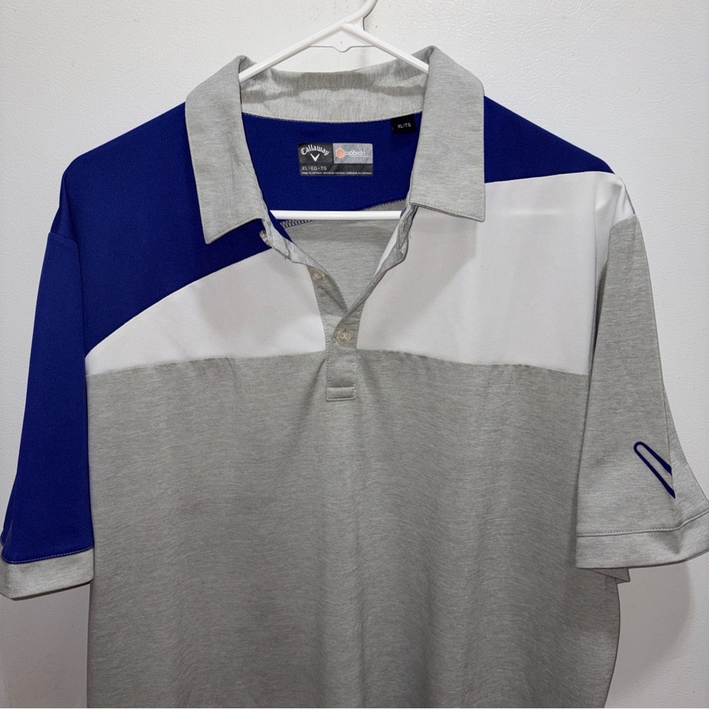 Callaway Gray Colorblock Polo Shirt
